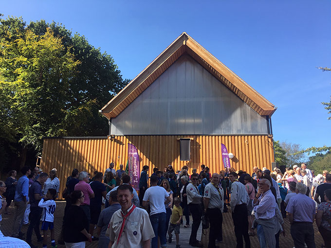 Ightham Scout Hut, opening ceremony