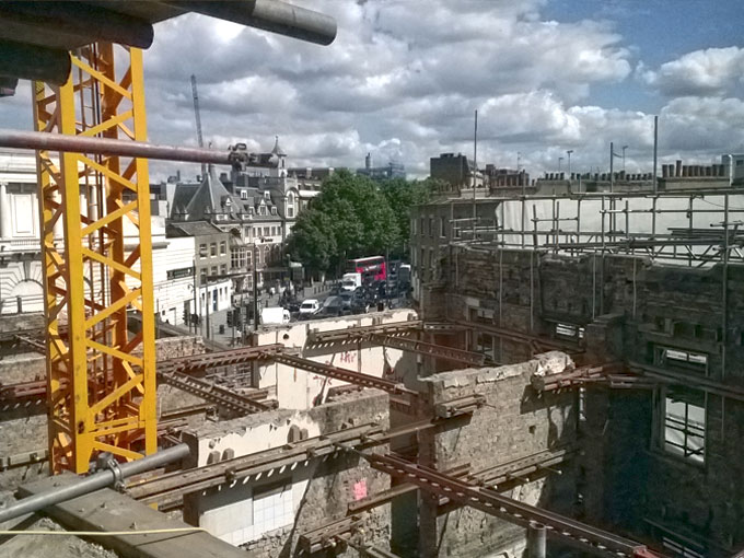 Site Progress - The Lighthouse, King's Cross